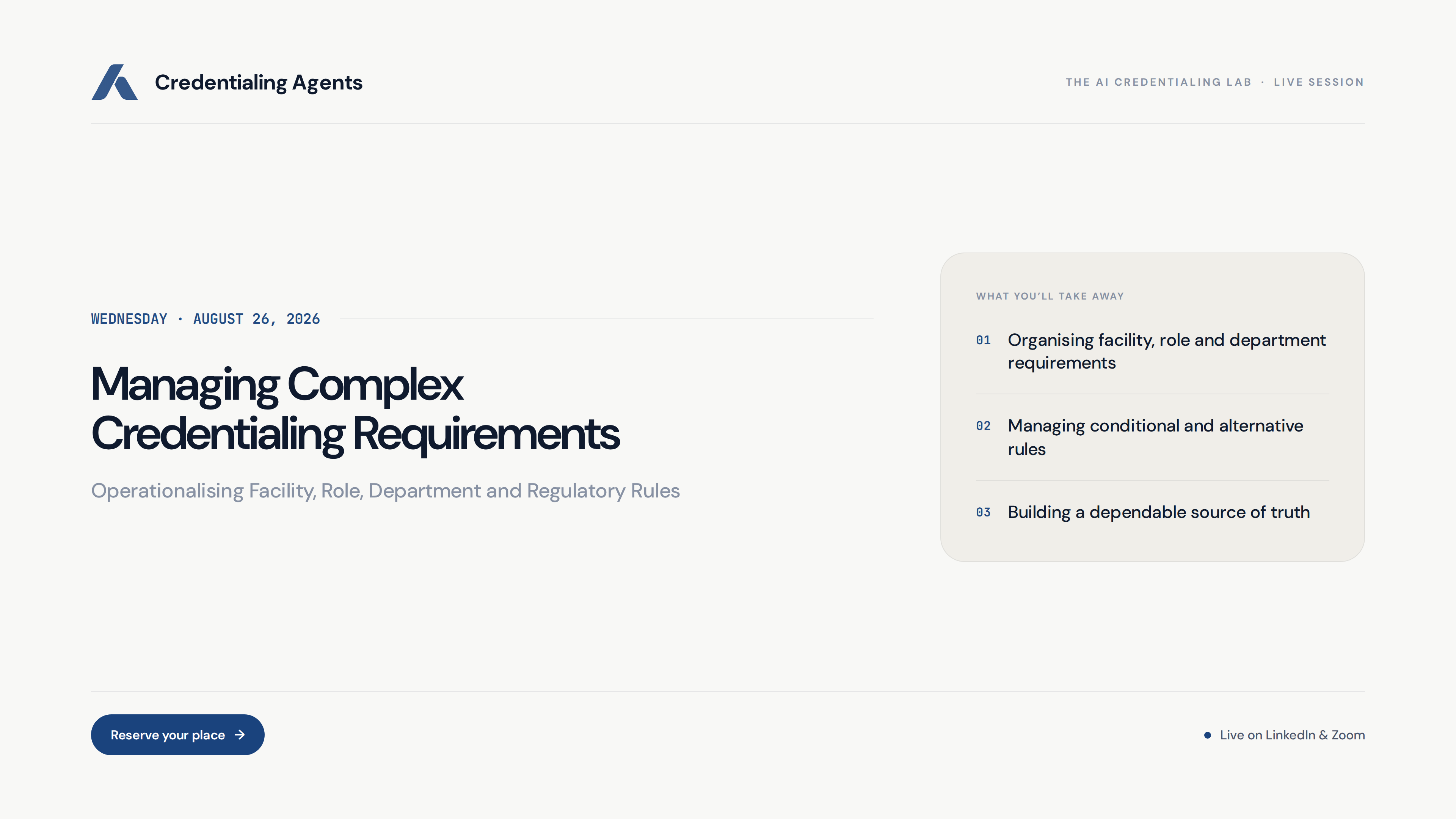 Managing Complex Credentialing Requirements