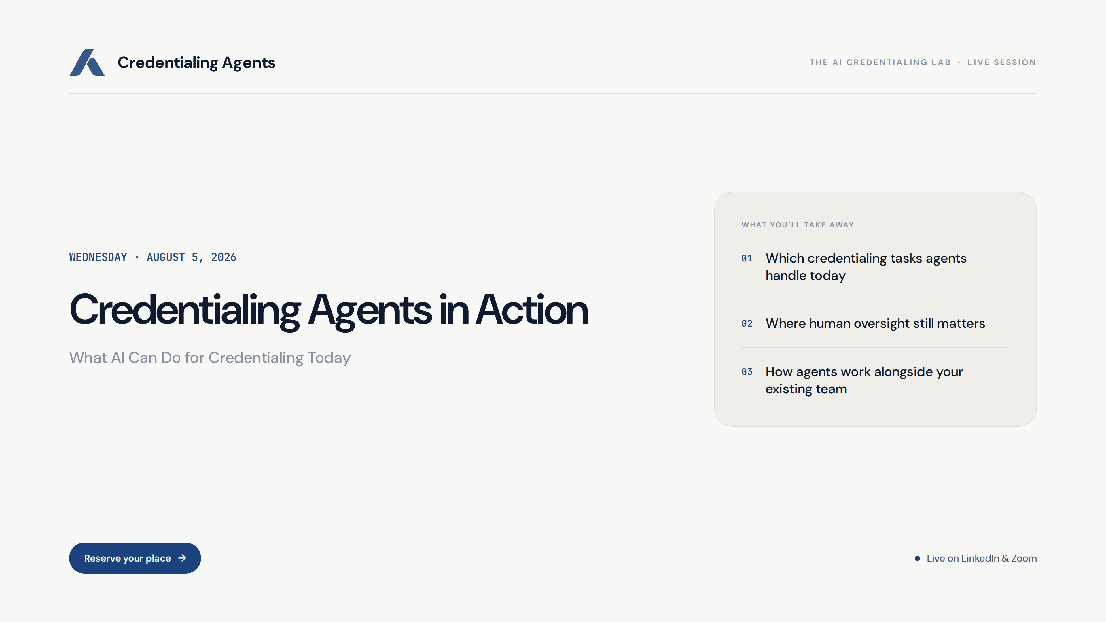 Credentialing Agents in Action